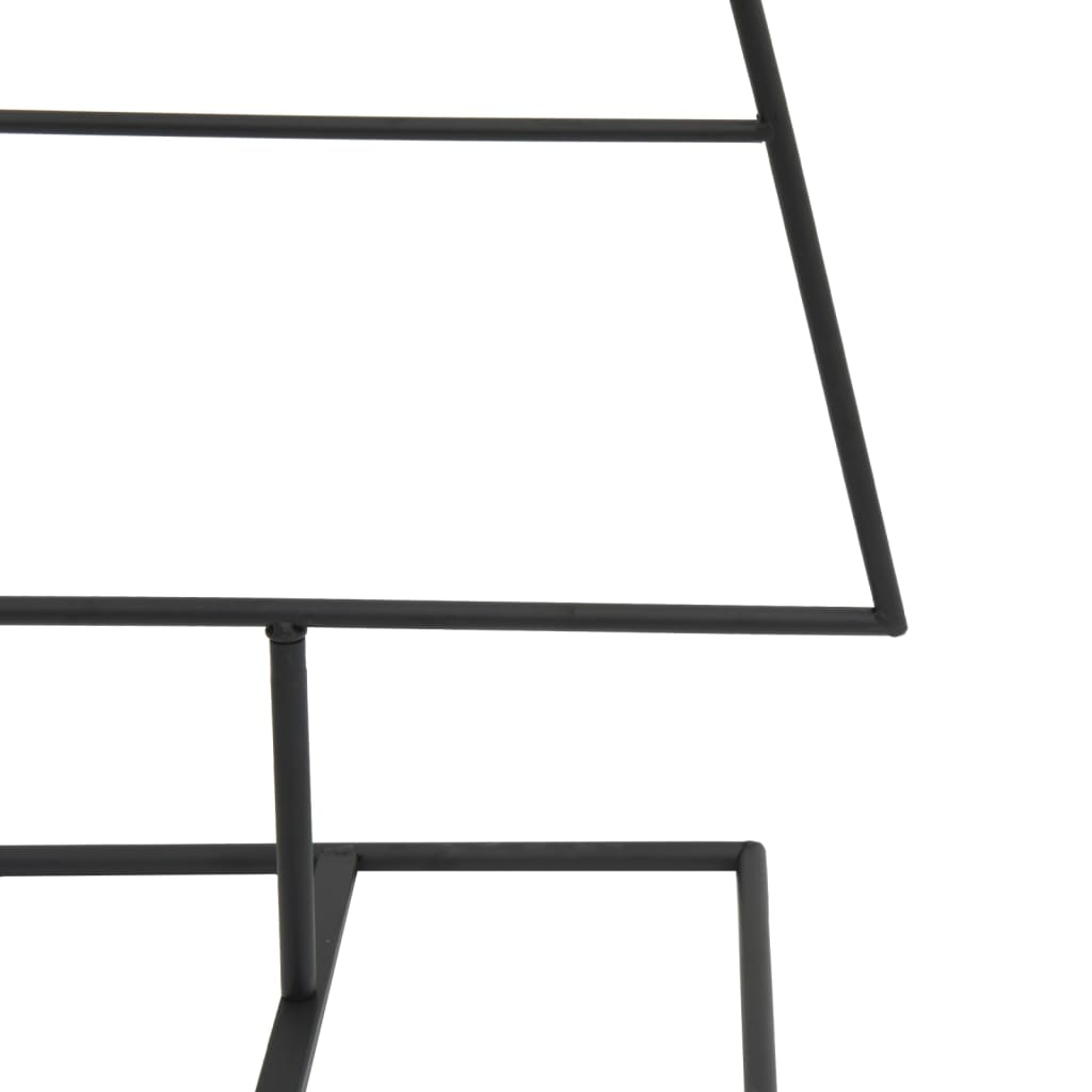 Kovový Vánoční Stromeček Pro Dekorace Černý