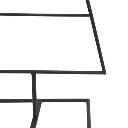 Kovový Vánoční Stromeček Pro Dekorace Černý