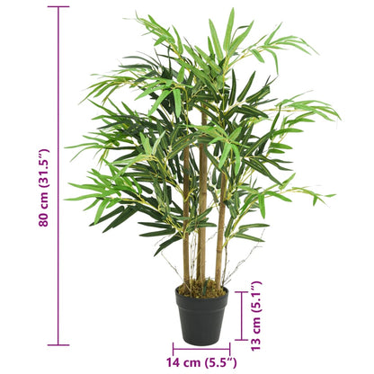 Umělý Bambus 500 Listů 80 Cm Zelený