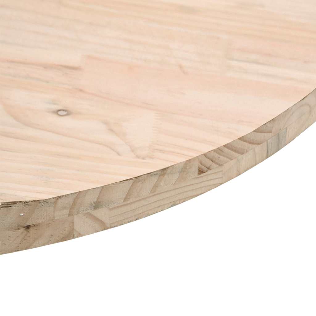 Stolní Deska Kulatá Ø 40 X 3 Cm Masivní Borové Dřevo