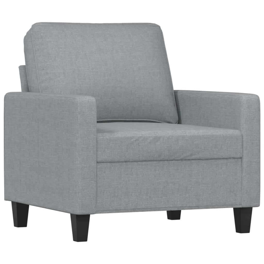 Křeslo Světle Šedé Textil