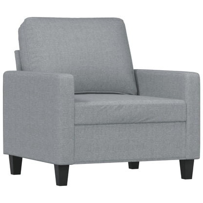 Křeslo Světle Šedé Textil