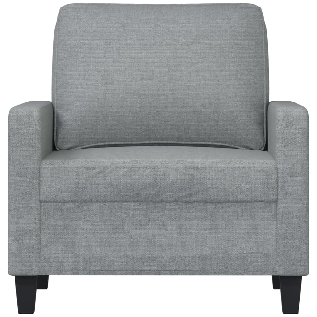 Křeslo Světle Šedé Textil