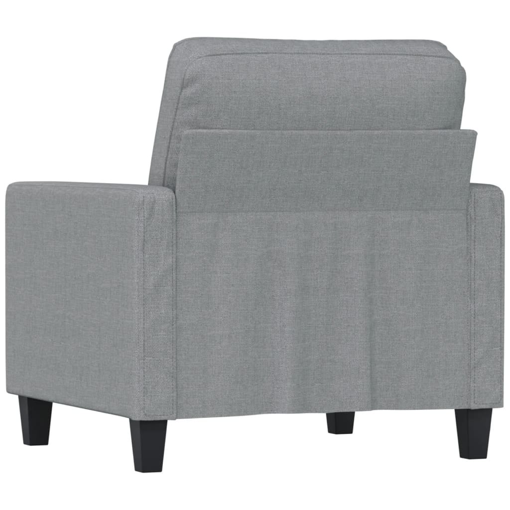 Křeslo Světle Šedé Textil