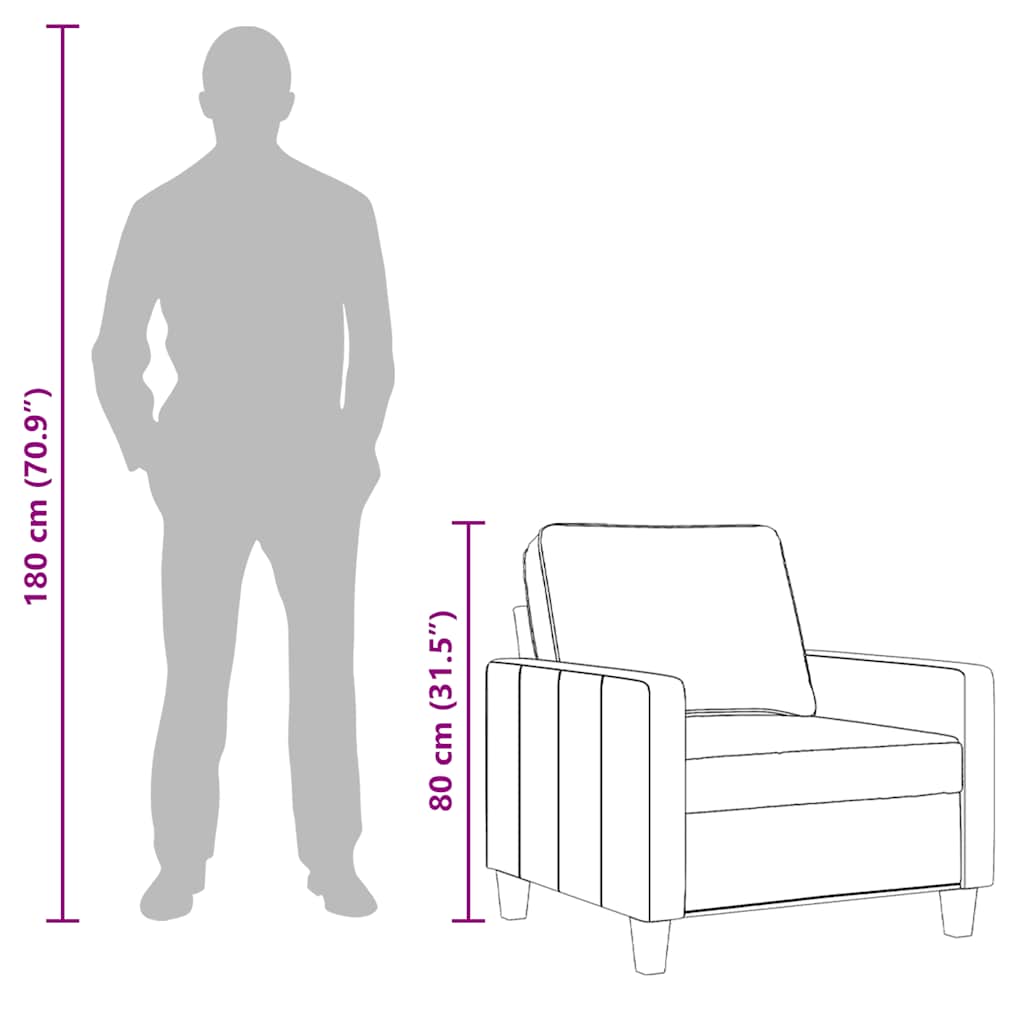 Křeslo Světle Šedé Textil
