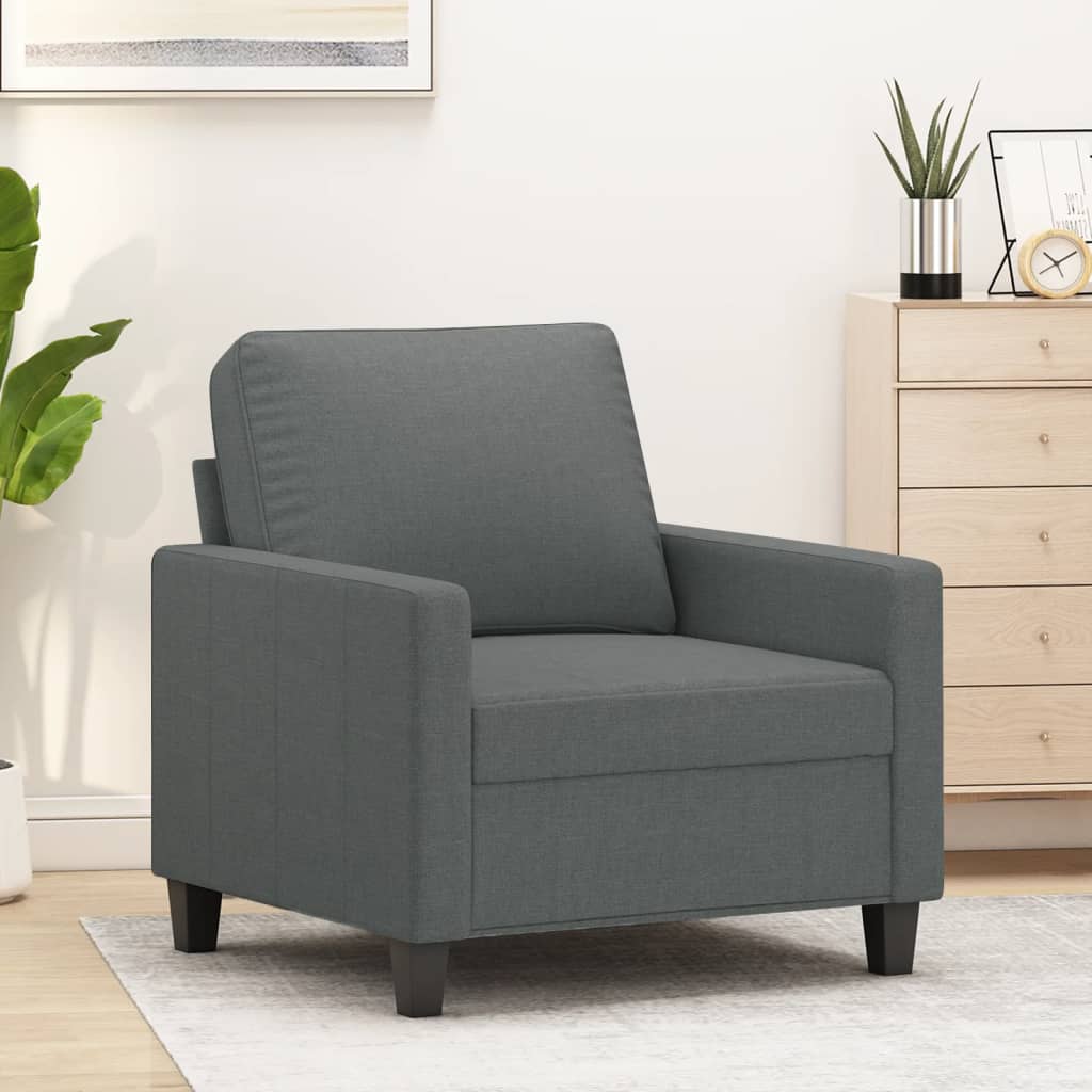 Křeslo Světle Šedé Textil