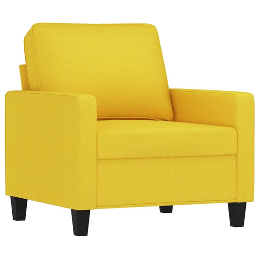 Křeslo Světle Žluté 60 Cm Textil