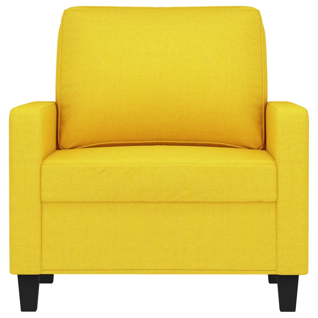 Křeslo Světle Žluté 60 Cm Textil