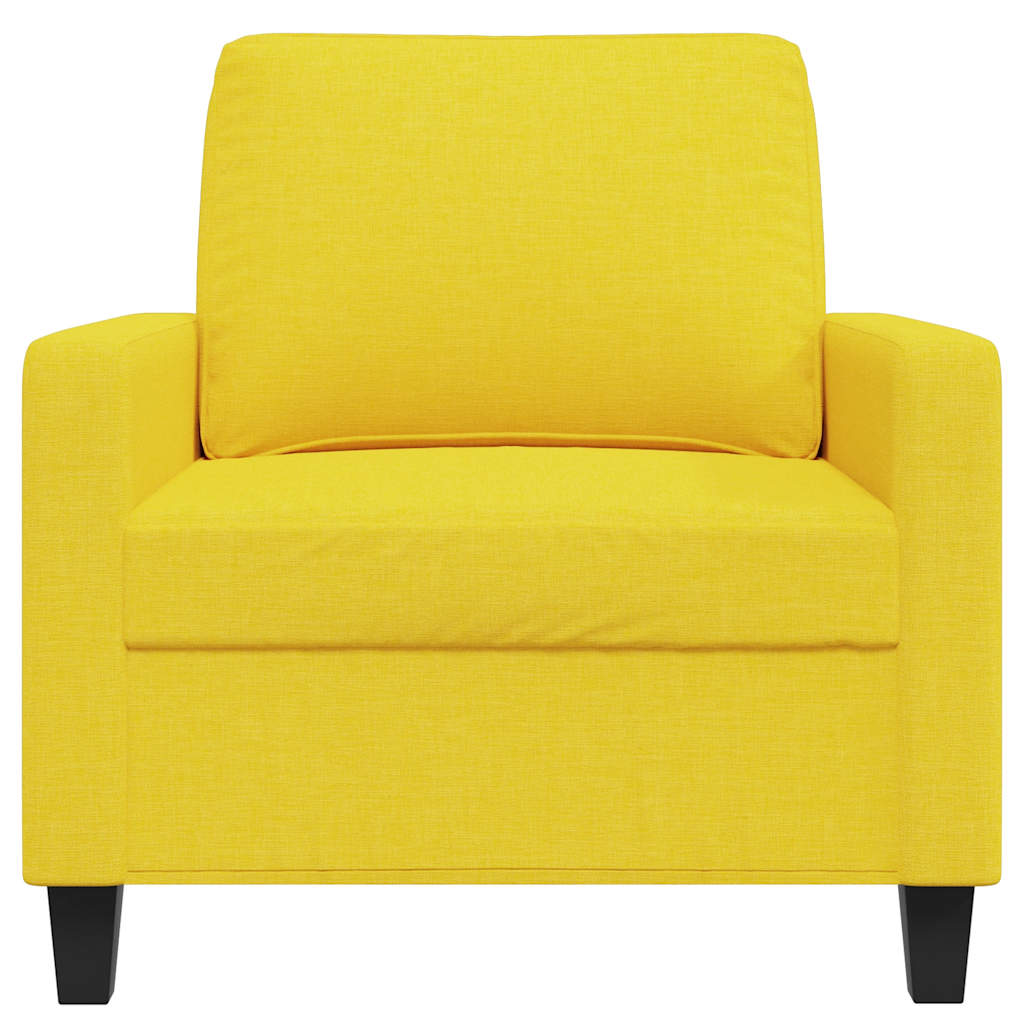 Křeslo Světle Žluté 60 Cm Textil