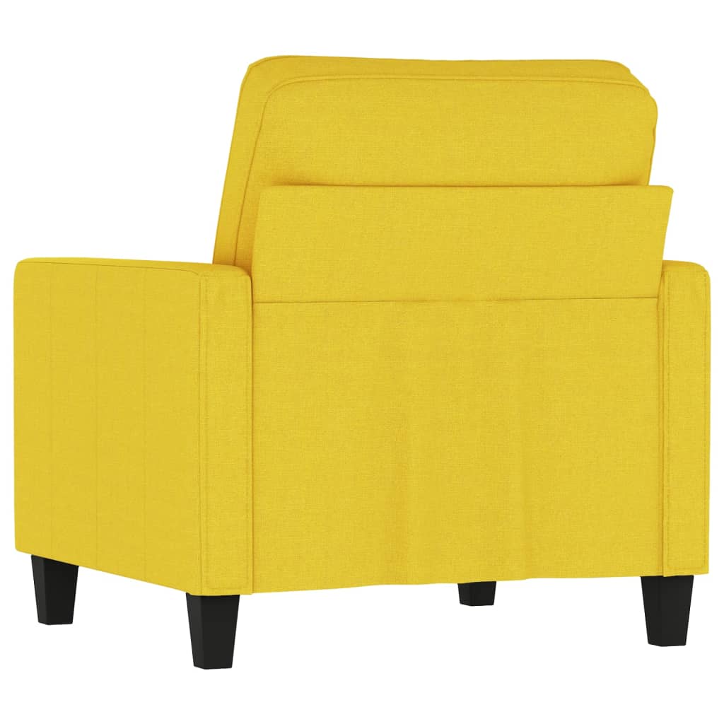 Křeslo Světle Žluté 60 Cm Textil