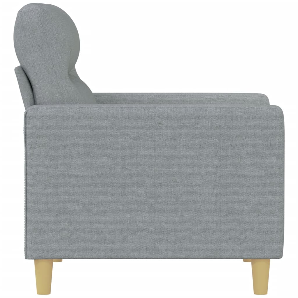 Křeslo Světle Šedé 60 Cm Textil
