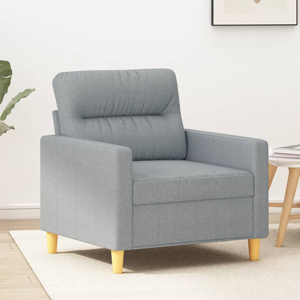Křeslo Světle Šedé 60 Cm Textil