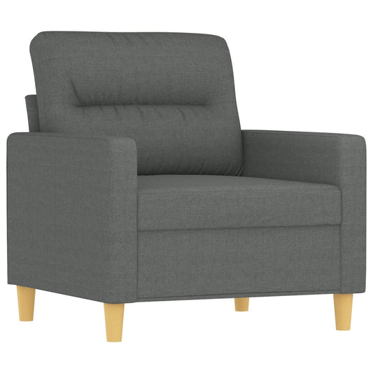 Křeslo Tmavě Šedé 60 Cm Textil