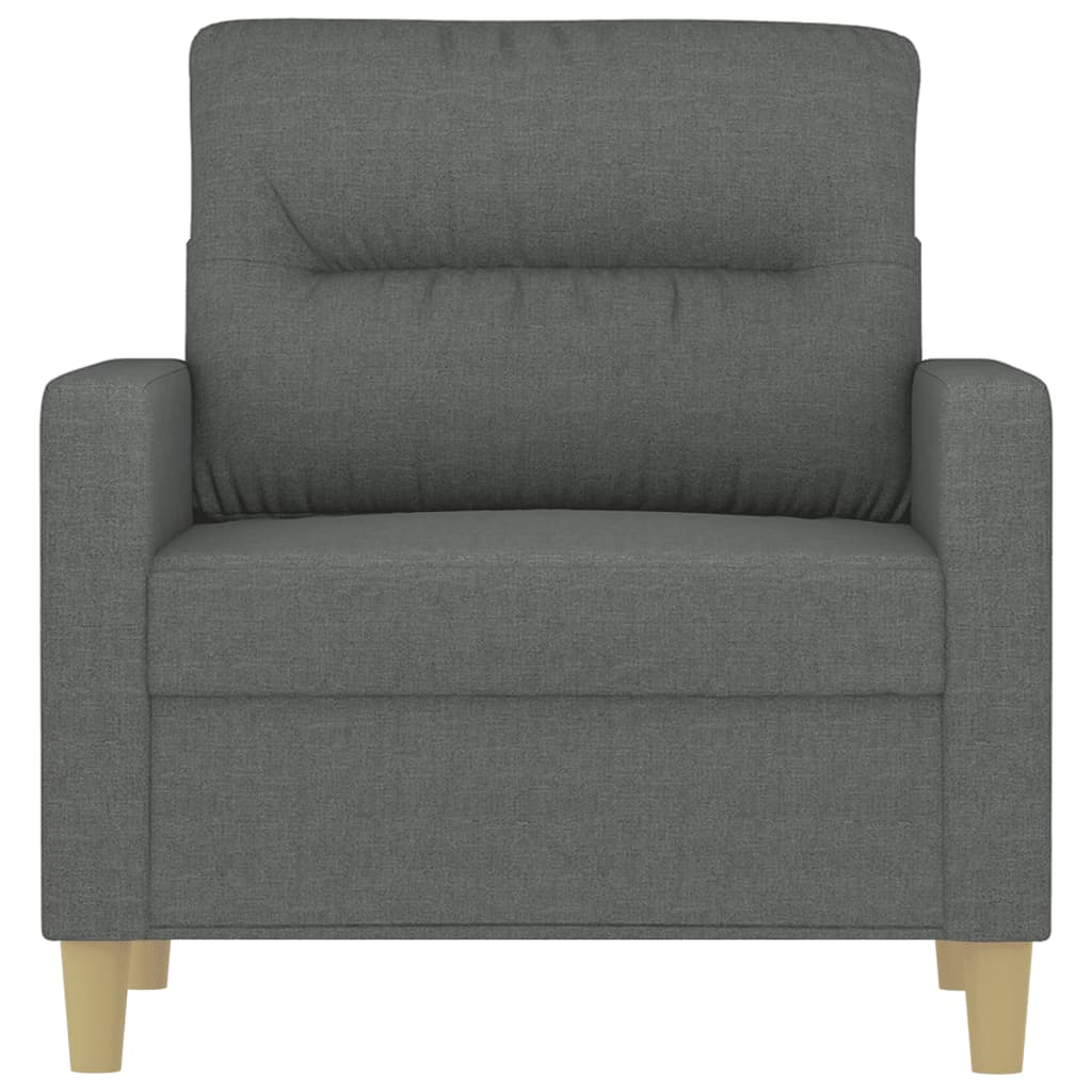 Křeslo Tmavě Šedé 60 Cm Textil