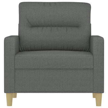 Křeslo Tmavě Šedé 60 Cm Textil