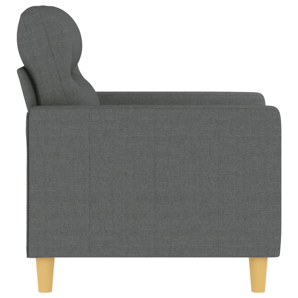 Křeslo Tmavě Šedé 60 Cm Textil