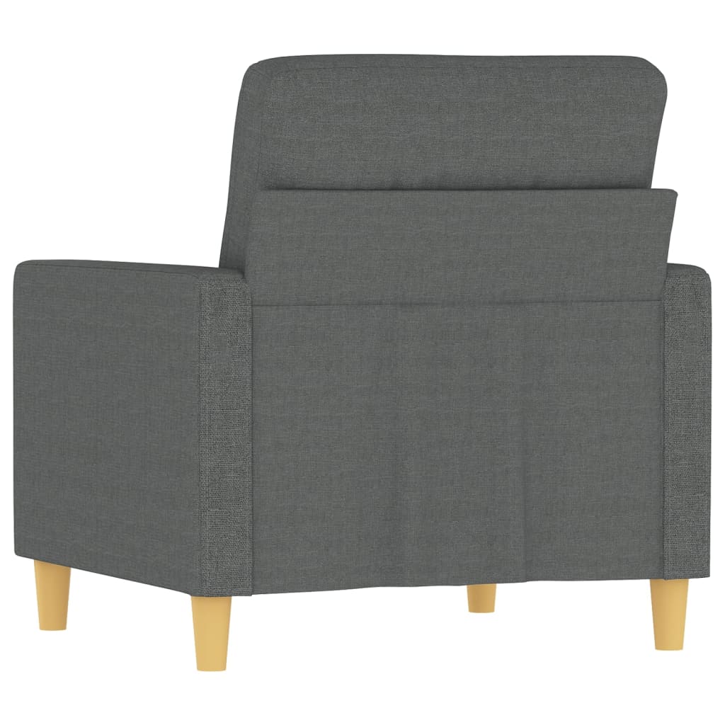 Křeslo Tmavě Šedé 60 Cm Textil