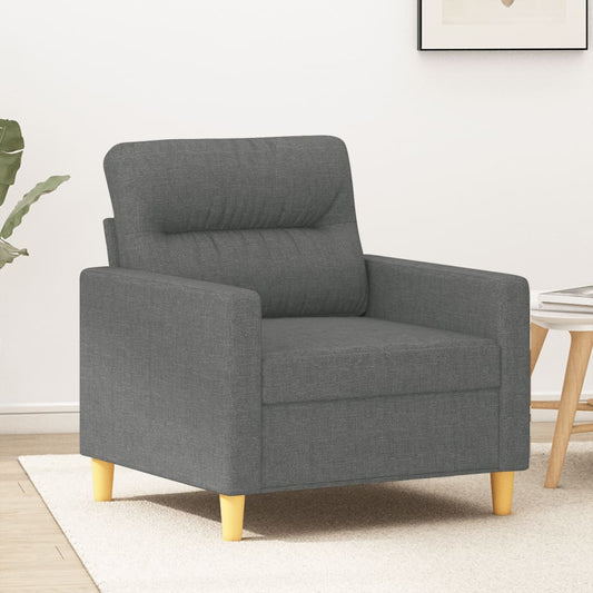 Křeslo Tmavě Šedé 60 Cm Textil