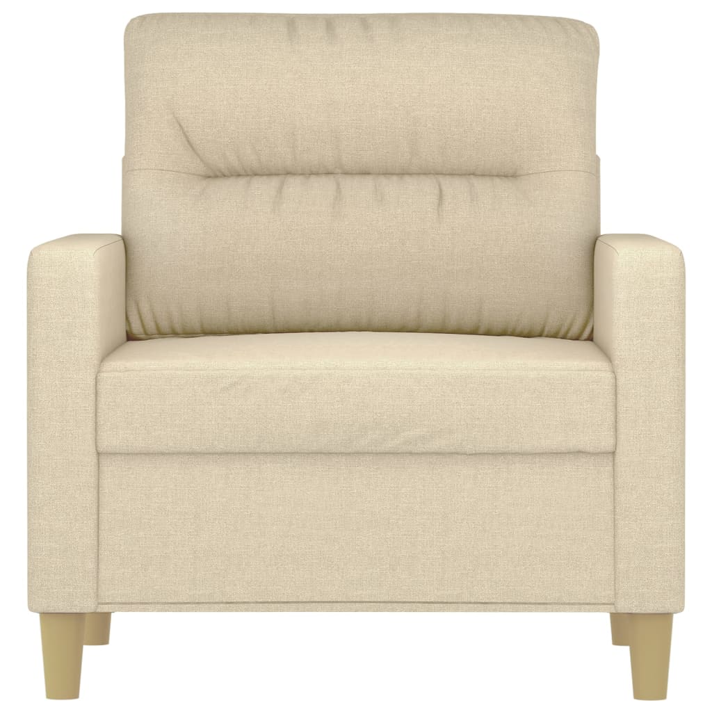 Křeslo Krémové 60 Cm Textil