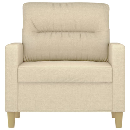 Křeslo Krémové 60 Cm Textil