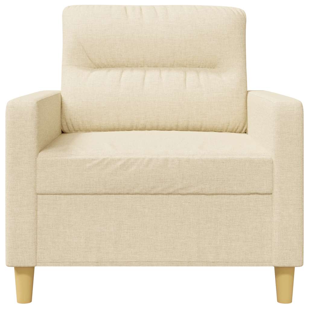Křeslo Krémové 60 Cm Textil