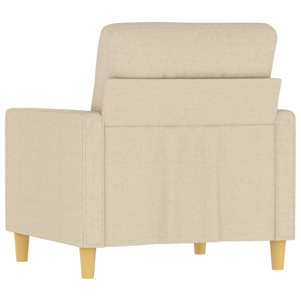 Křeslo Krémové 60 Cm Textil