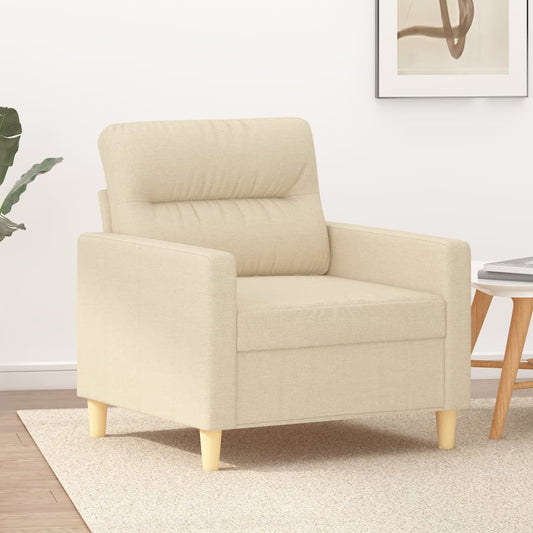 Křeslo Krémové 60 Cm Textil