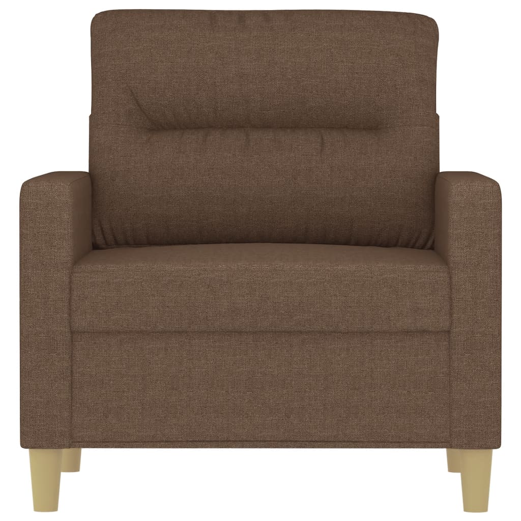 Křeslo Hnědé 60 Cm Textil