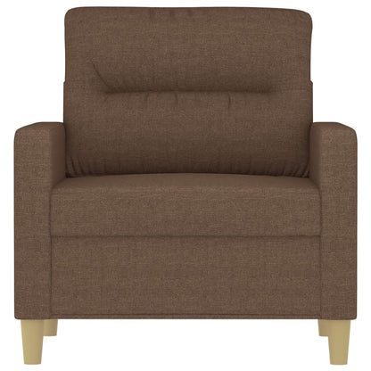 Křeslo Hnědé 60 Cm Textil