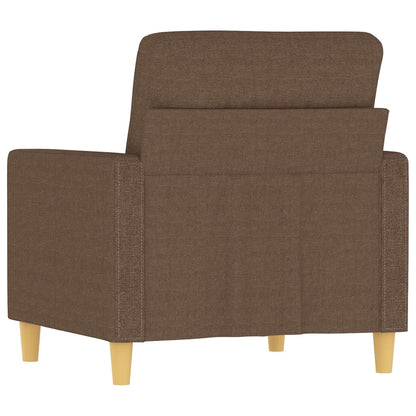 Křeslo Hnědé 60 Cm Textil