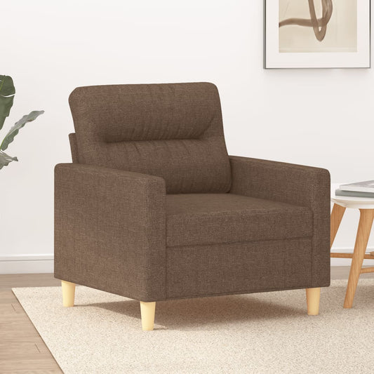 Křeslo Hnědé 60 Cm Textil