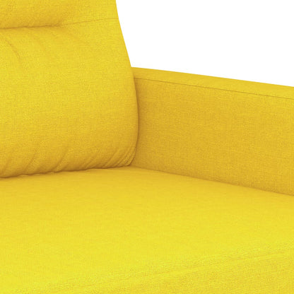 Křeslo Světle Žluté Textil Světle Žlutá