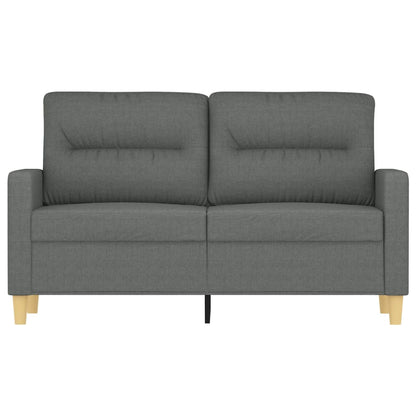 2Místná Pohovka Tmavě Šedá 120 Cm Textil
