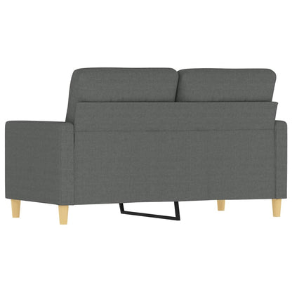 2Místná Pohovka Tmavě Šedá 120 Cm Textil