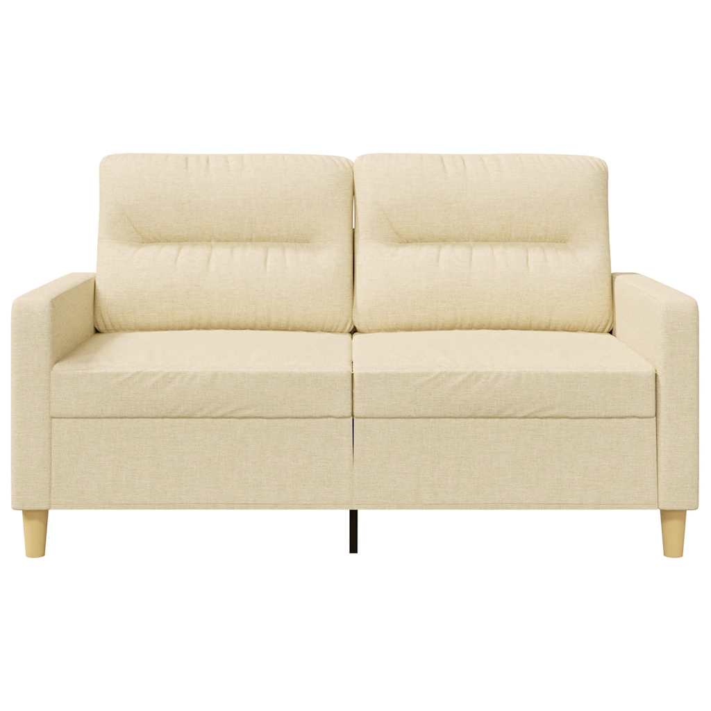 2Místná Pohovka Krémová 120 Cm Textil