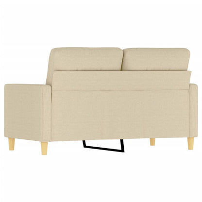 2Místná Pohovka Krémová 120 Cm Textil