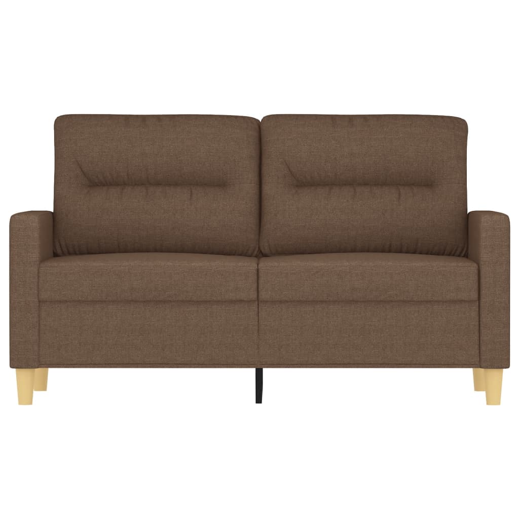 2Místná Pohovka Hnědá 120 Cm Textil