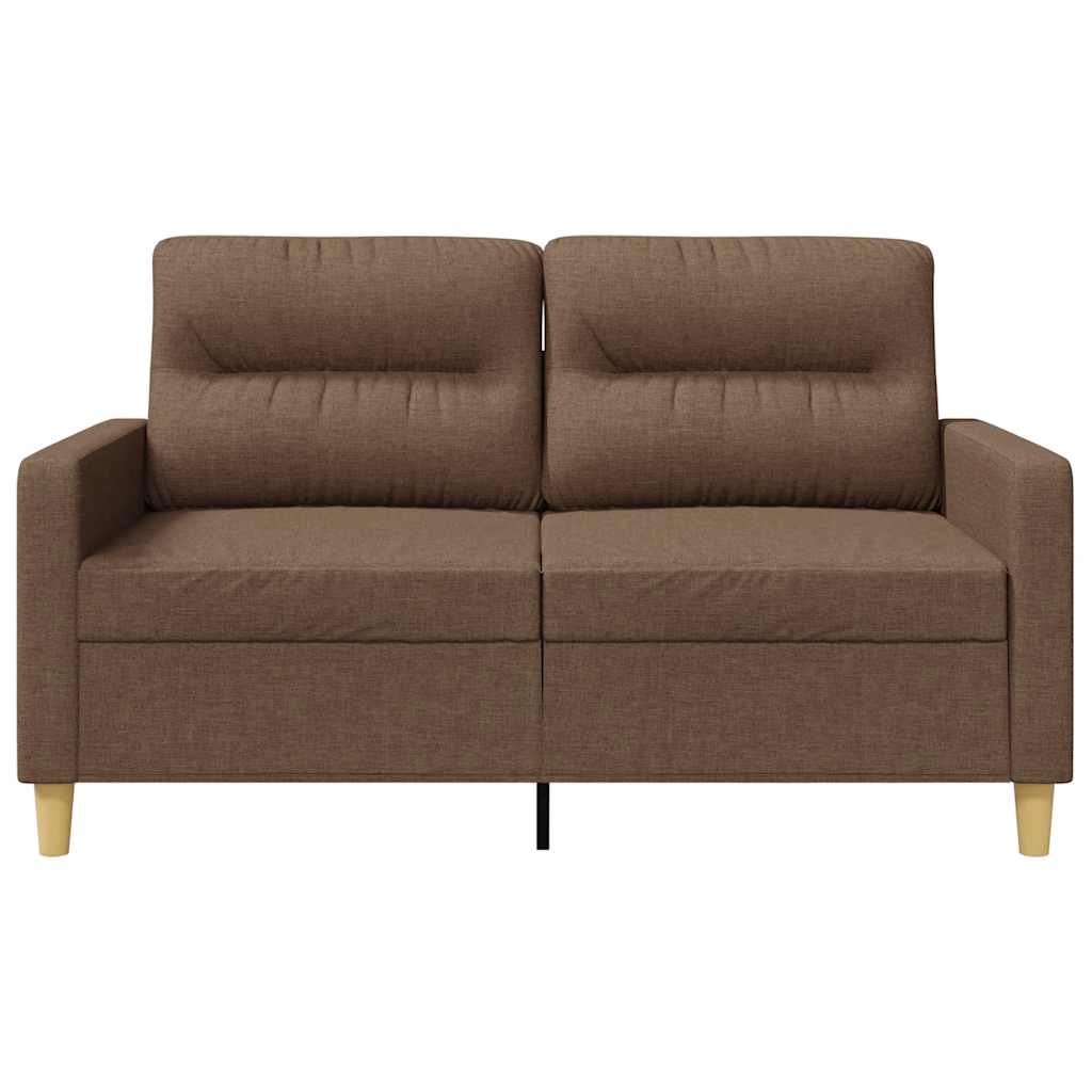 2Místná Pohovka Hnědá 120 Cm Textil