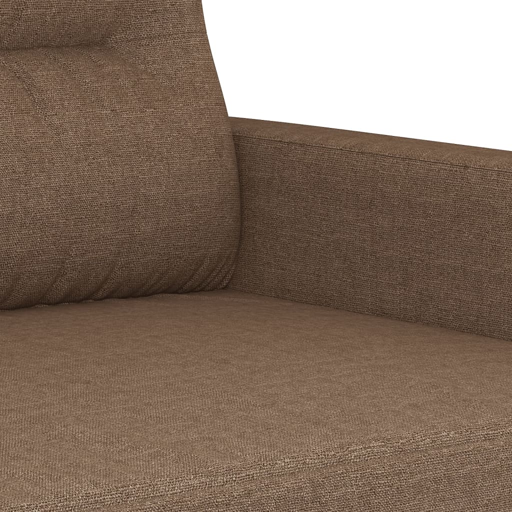 2Místná Pohovka Hnědá 120 Cm Textil