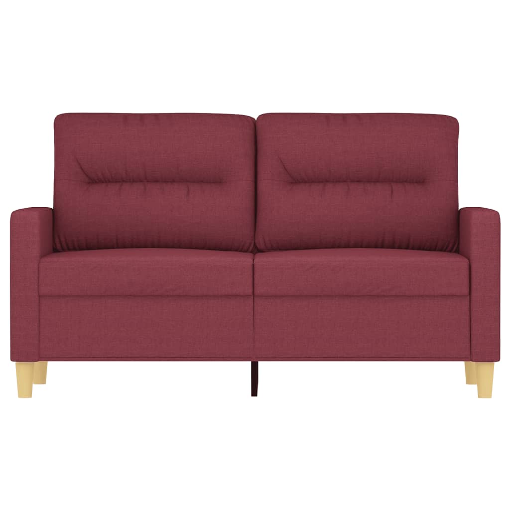 2Místná Pohovka Vínová 120 Cm Textil