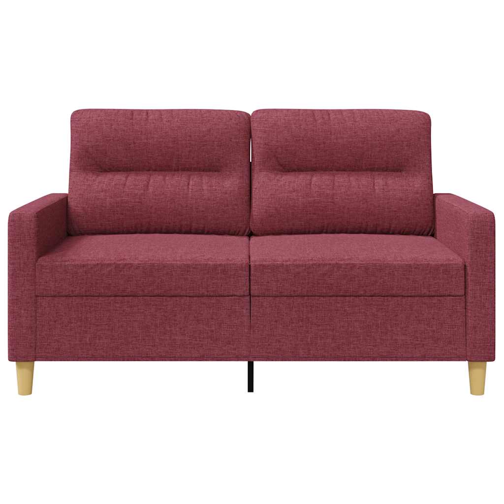 2Místná Pohovka Vínová 120 Cm Textil