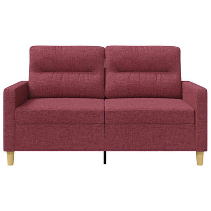 2Místná Pohovka Vínová 120 Cm Textil