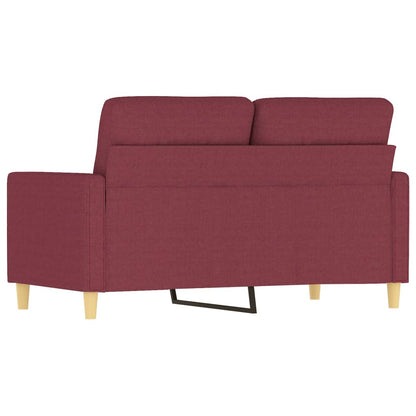 2Místná Pohovka Vínová 120 Cm Textil