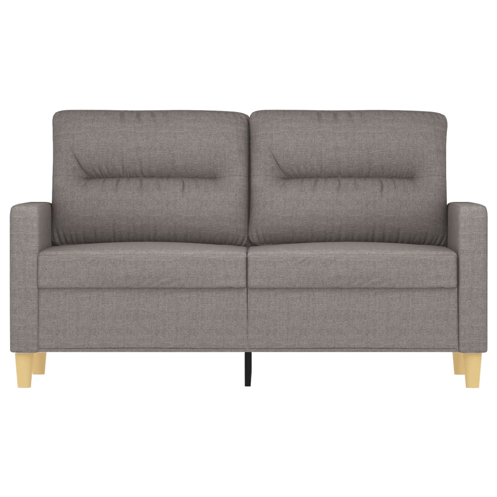2Místná Pohovka Taupe 120 Cm Textil