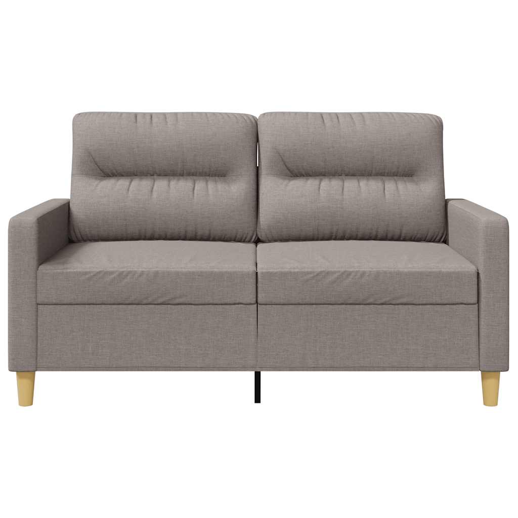 2Místná Pohovka Taupe 120 Cm Textil