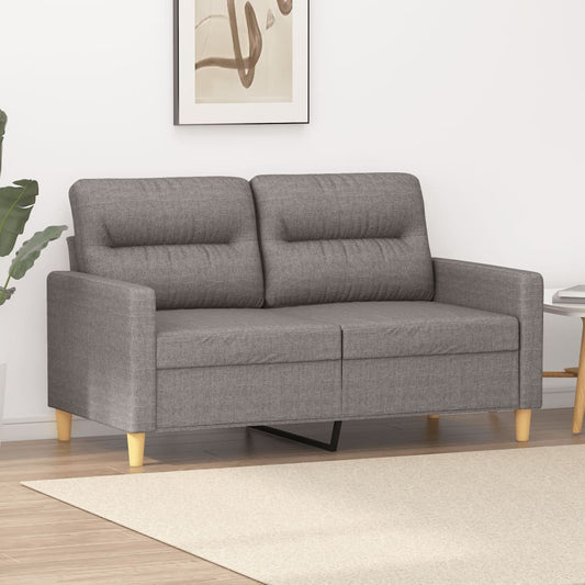 2Místná Pohovka Taupe 120 Cm Textil