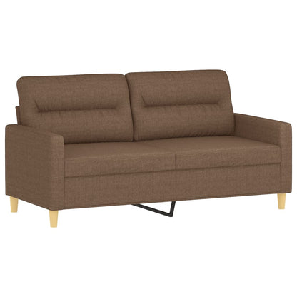 2Místná Pohovka Hnědá 140 Cm Textil