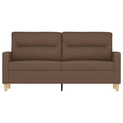 2Místná Pohovka Hnědá 140 Cm Textil