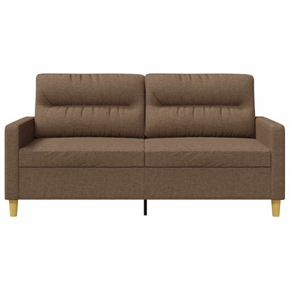 2Místná Pohovka Hnědá 140 Cm Textil