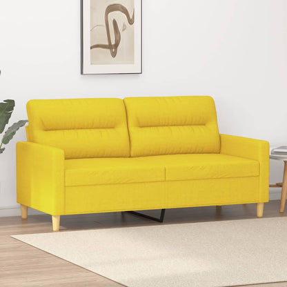 Křeslo Světle Žluté Textil Světle Žlutá